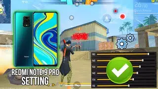 Redmi Note 9 Pro free fire sensitivity setting⚙️ | Redmi Note 9 Pro free fire headshot setting⚙️