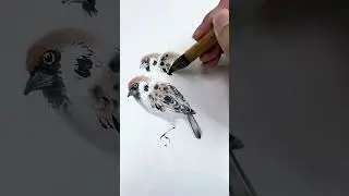 #Chinesepainting #brushpainting #freehandpainting #sparrow Morning Melody