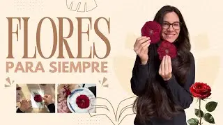 Cómo prensar 🌺 flores CON COLOR en el microondas