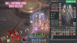 2 Sec T4 Belial | Ball Lightning Sorc P238 BOSS DELETER (Vyrs) - Diablo 4 Season 9 Day 4
