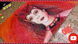 Wanda maximoff drawing❤️😳||marvel character drawing idea for beginners ✨