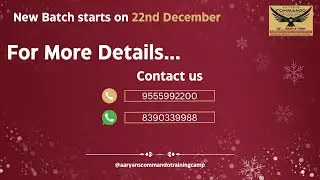 Aaryans Commando Training Camp | Christmas Surprise | Christmas Special | Residential Camp