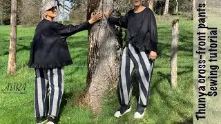 How to sew Thunya 1side crossing #pants #sewing #tutorial #pdfpattern #pdfsewingpattern #sewingpants