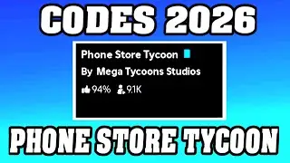 Phone Store Tycoon Codes 2026 / Roblox ! 🎮🔑