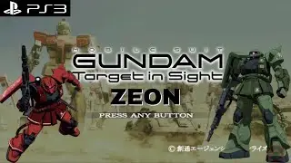 Mobile Suit Gundam: Target In Sight - Zeon Campaign - PS3 First 50 min Gameplay