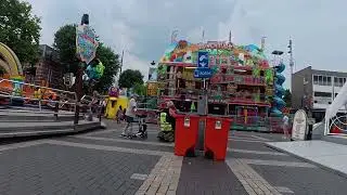 Helmond, kermis op maandagmiddag.