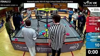 Massachusetts Regionals :  Final #1-2 - 10102A & 10102C vs 1898R & 8568C - Auton + Driver