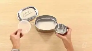 ECOlunchbox Oval Stainless Steel Food Container, Set of 2, SKU# 503440 - reuseit.com