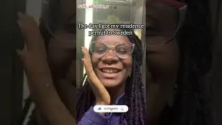 The day I got my residence permit to Sweden 💃🏼💃🏼💃🏼 About a year ago|#trending #sweden #nigeria
