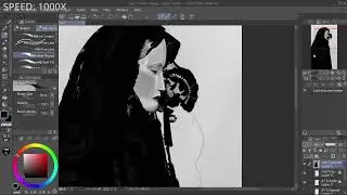 A chill timelapse for you to relax to [GOTHIC ART SPEEDPAINT]
