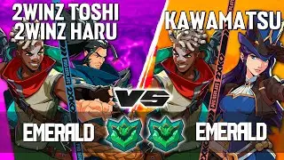 2XKO ▰ 2WINZ TOSHI - 2WINZ HARU (Yasuo-Ekko) vs KAWAMATSU (Ekko-Caitlyn) ▰ 2XKO Pro level replays