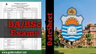 PU Official News about BA/BSc Exams | Official notification