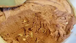 Fun to make CHOCOLATE ALMOND ICE CREAM with only 4 ingredients (can omit nuts)