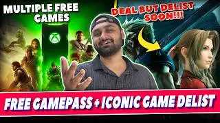 Final Fantasy 7 Delist, Claim Multiple Games, Game Pass & Game Deals
