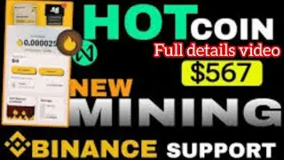 Hot Coin Free Airdrop 1000$ Claim - Hot Mining App | How To join full details | Free Online Earning