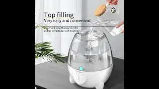 ATVIONE - Portable Warm and Cool Mist Ultrasonic Air Humidifier with Patent Hot Head