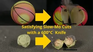 Satisfying 600&deg;C Hot Knife Cutting Rubber Ball & Peppercorn