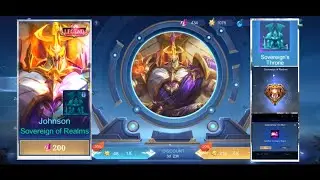 JOHNSON LEGEND SKIN! GOT MINE!!! SOVEREIGN OF REALMS!