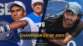 Champaign Challenger 2024 QF: Nishesh Basavareddy [5] vs. Govind Nanda Extended Highlights