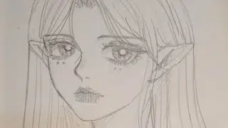 Drawing Illustration Beauty Elf [Part10] @Wynters.art99 #anime #art #howtodraw #timelapse #drawing