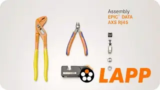 Montaje de conector EPIC&reg; DATA RJ45 con cable Cat.6a de LAPP