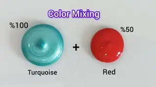 Guess the mixed colors 🎨 | Satisfying video| #Art video| #Color mixing video| #Painting mixing video