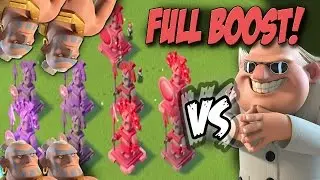 Full Boosted MAX Warriors vs Dr Terror! | Boom Beach