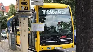 Bus Mitfahrt von Schildow Kirche bis Grabbeallee/Pastor-Niem&ouml;ller-Platz im MB EE 19 auf 107 Komplett