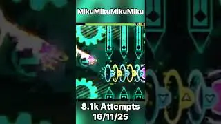 All of my Hardest Levels in 2025 #geometrydash #fun #gd #games #gaming #hatsunemiku #funny