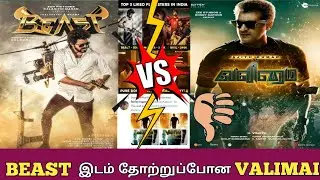 Valimai fails to beat Beast Records in Twitter | Valimai vs Beast | With proof Beast Wins | Vijay