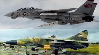 ☉F-14A Tomcat [1982] vs МиГ-23МЛ [1975] супер бой.