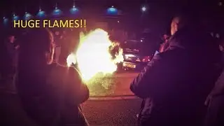 Mega Car Meet! *HUGE FLAMES*