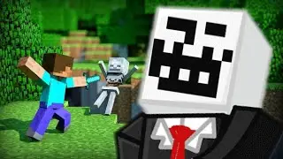 Minecraft B&uuml;t&uuml;n K&ouml;yl&uuml;ler Zombi Ben Tek - Mahmut sesiyle troll