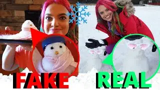 ❄ NEVE FALSA VS NEVE VERDADEIRA