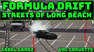 Formula Sim Drift Long Beach Session | VDC Corvette