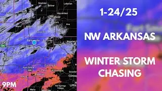NW Arkansas Winter Storm Chasing (Live)