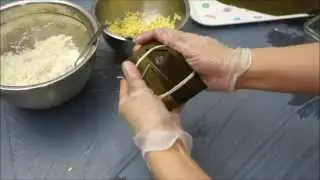 如何包糭_五角鹹肉糭  How To Wrap a Sticky Rice Dumpling