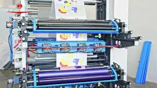 DABA Machine DBSYT4-1000 Helical Gear 2 Color Flexographic Printing Machine