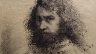 Speed drawing - Ritratto a carboncino di Klir&ograve;