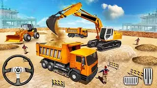 Real City Construction Simulator 3D - City Road Builder Excavator Trucks - Android Gameplay