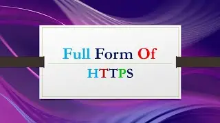 Full Form of HTTPS