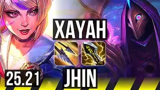 XAYAH & Janna vs JHIN & Leona (ADC) | Rank 10 Xayah, Dominating | NA Challenger | 25.21