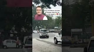Traffic system of Surat🚦.Even the home minister of Gujarat stop his car on red signal🫡🙏 #surat