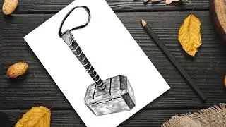 How to Draw Thor's Hammer.