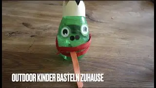 Outdoor Kinder basteln zuhause eine 🐸Froschbox🐸 aus Recyclingmaterialien