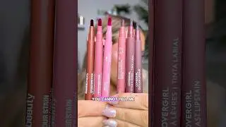 Huda vs. CoverGirl! 👀 #makeup #newmakeup #makeupdupes #hudabeauty #covergirl #lipstain