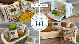 Flosstube with Chantelle Oct. 23, 2023 Fall cross-stitch decor and Lori Holt stitch cards