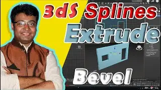 Extrude & Bevel modifiers for 3D Studio Max | Tutorial Bee | Avi Das 2021