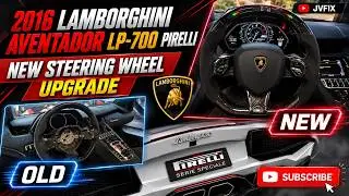 Installing A NEW LED STEERING WHEEL On 2016 Lamborghini Aventador LP-600