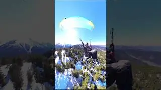 Paragliding CRASH at the end!🪂 #nature #sport #extreme #paragliding #fail #insta360 #crash #mountain